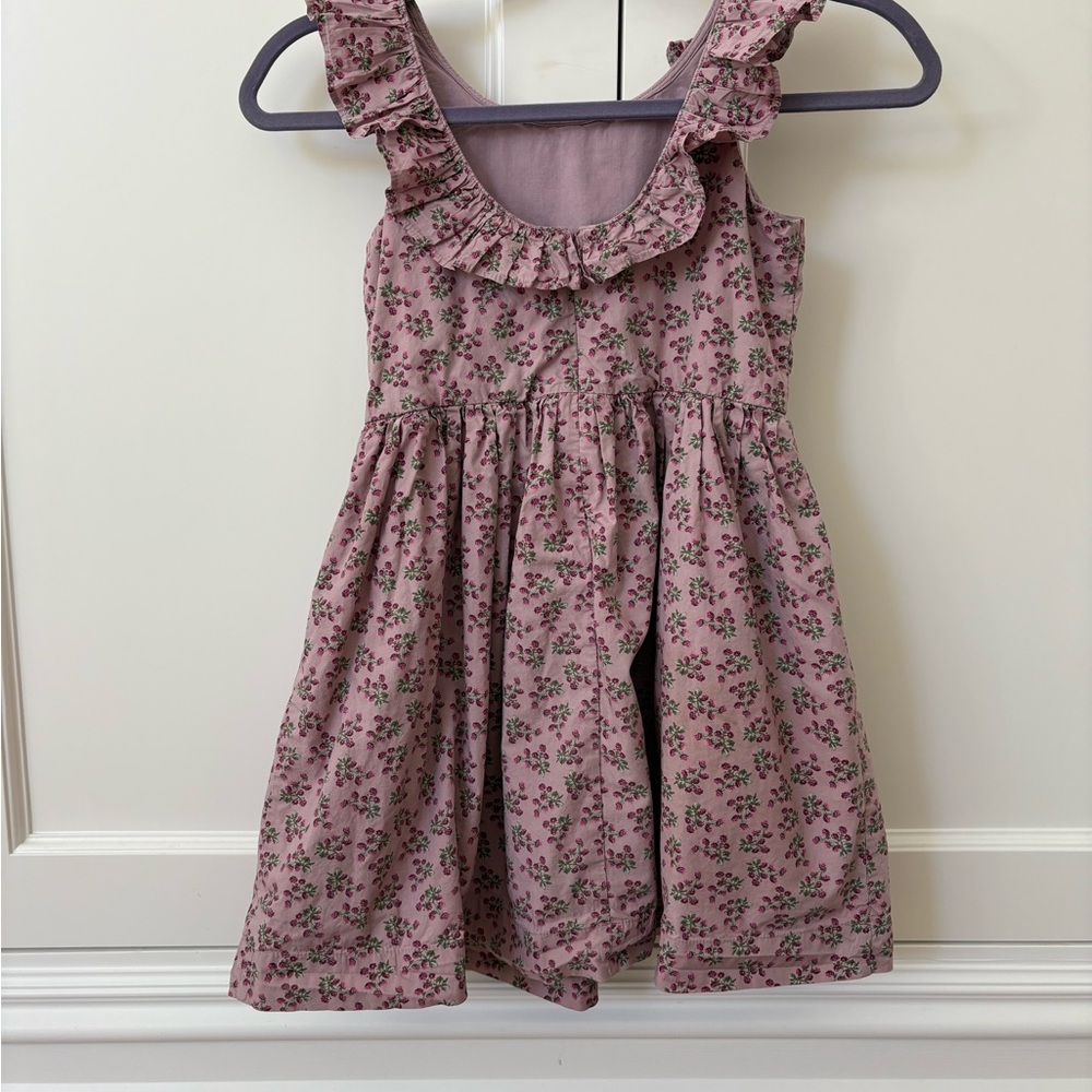 Crewcuts Lavender Floral Ruffle Dress - Picture 2 of 3